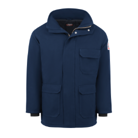 Bulwark Mens Heavyweight Nomex FR Insulated Deluxe Parka - Navy