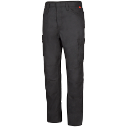 Bulwark Mens IQ Series Lightweight FR Pant - Black FR,fire,flame,resistant,retardant,men,boy,mens,boys,pant,pants,uniform,dress,work,dark,black