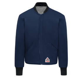 Bulwark Mens Lightweight FR Sleeved Jacket Liner - Navy