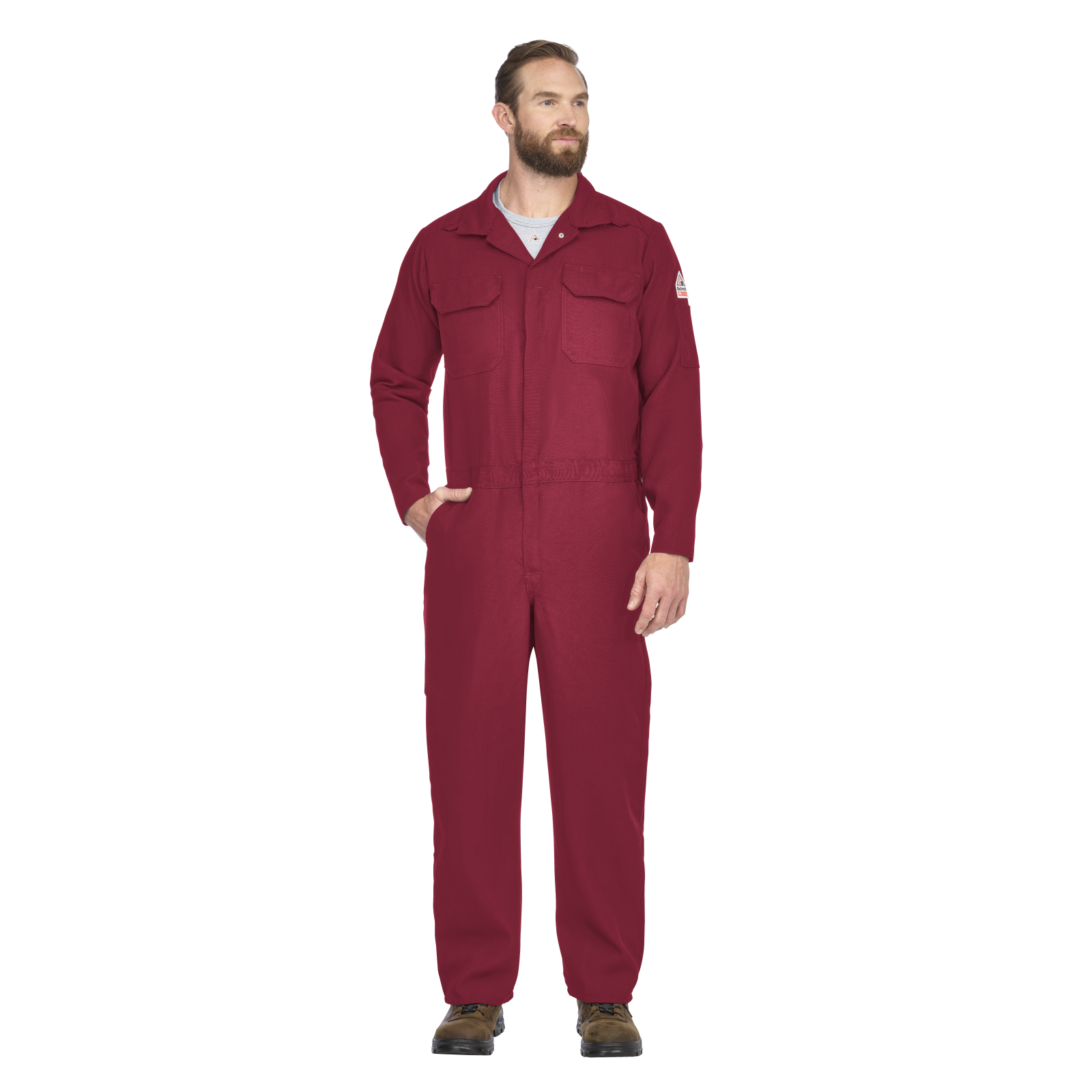 Bulwark Mens Lightweight Nomex FR Premium Coverall - Red - CNB2RD-