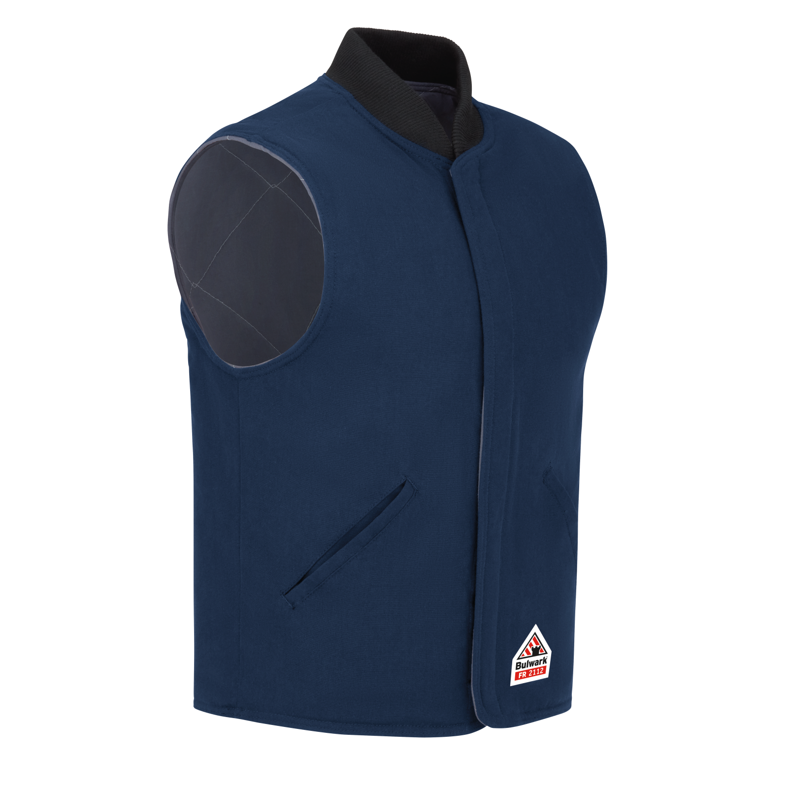 Bulwark Mens Lightweight Nomex FR Vest Jacket Liner - Navy - LNS8NV-