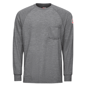 Bulwark Mens Long Sleeve Performance Cooltouch 2 T-Shirt - Grey