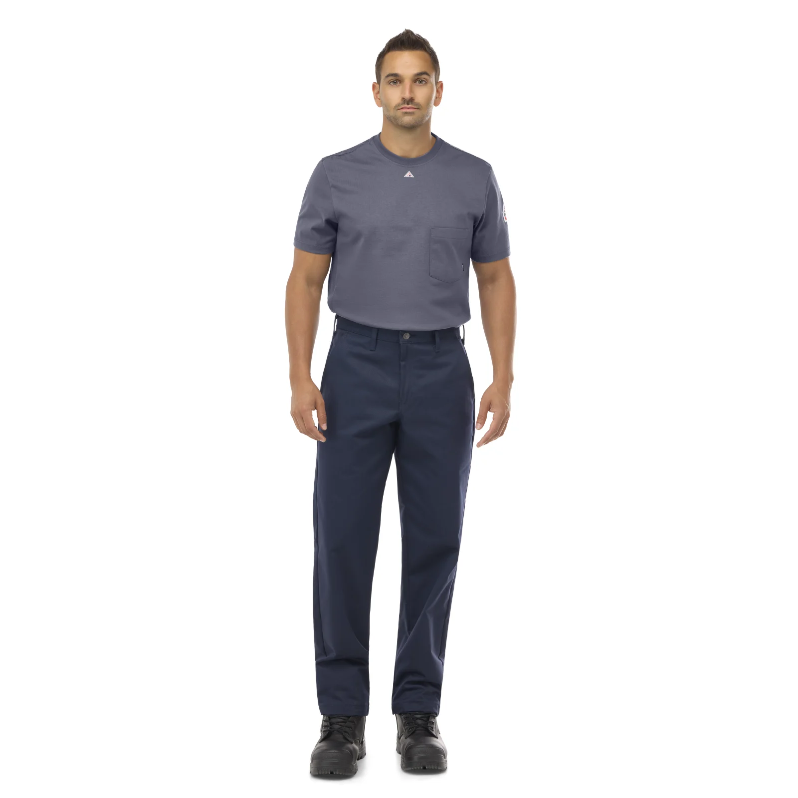 Bulwark Mens Midweight Excel FR ComforTouch Work Pant - Navy - PLW2NV-