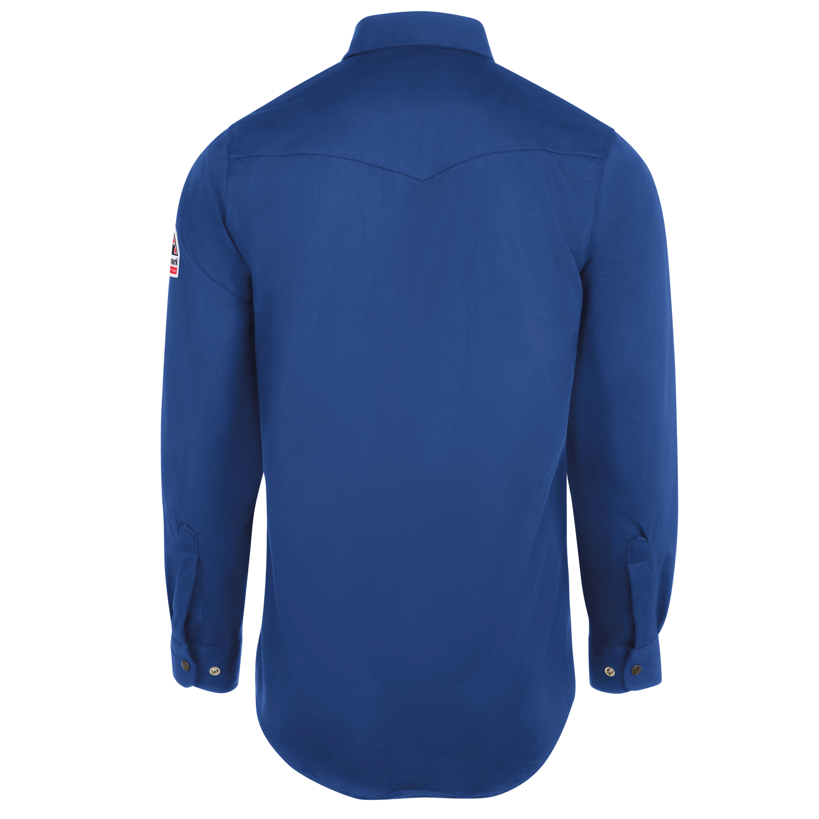 Bulwark Mens Midweight Excel FR Snap-Front Uniform Shirt - Royal Blue - SES2RB-