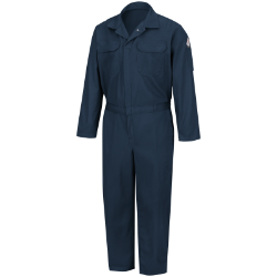 Bulwark Mens Midweight Nomex FR Premium Coverall - Navy FR,flame,fire,resistant,men,mens,boy,boys,blues,coverall,coveralls,overalls,overall,work,onesie,dark,light,navy,blue,midnight,indigo