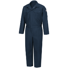Bulwark Mens Midweight Nomex FR Premium Coverall - Navy FR,flame,fire,resistant,men,mens,boy,boys,blues,coverall,coveralls,overalls,overall,work,onesie,dark,light,navy,blue,midnight,indigo