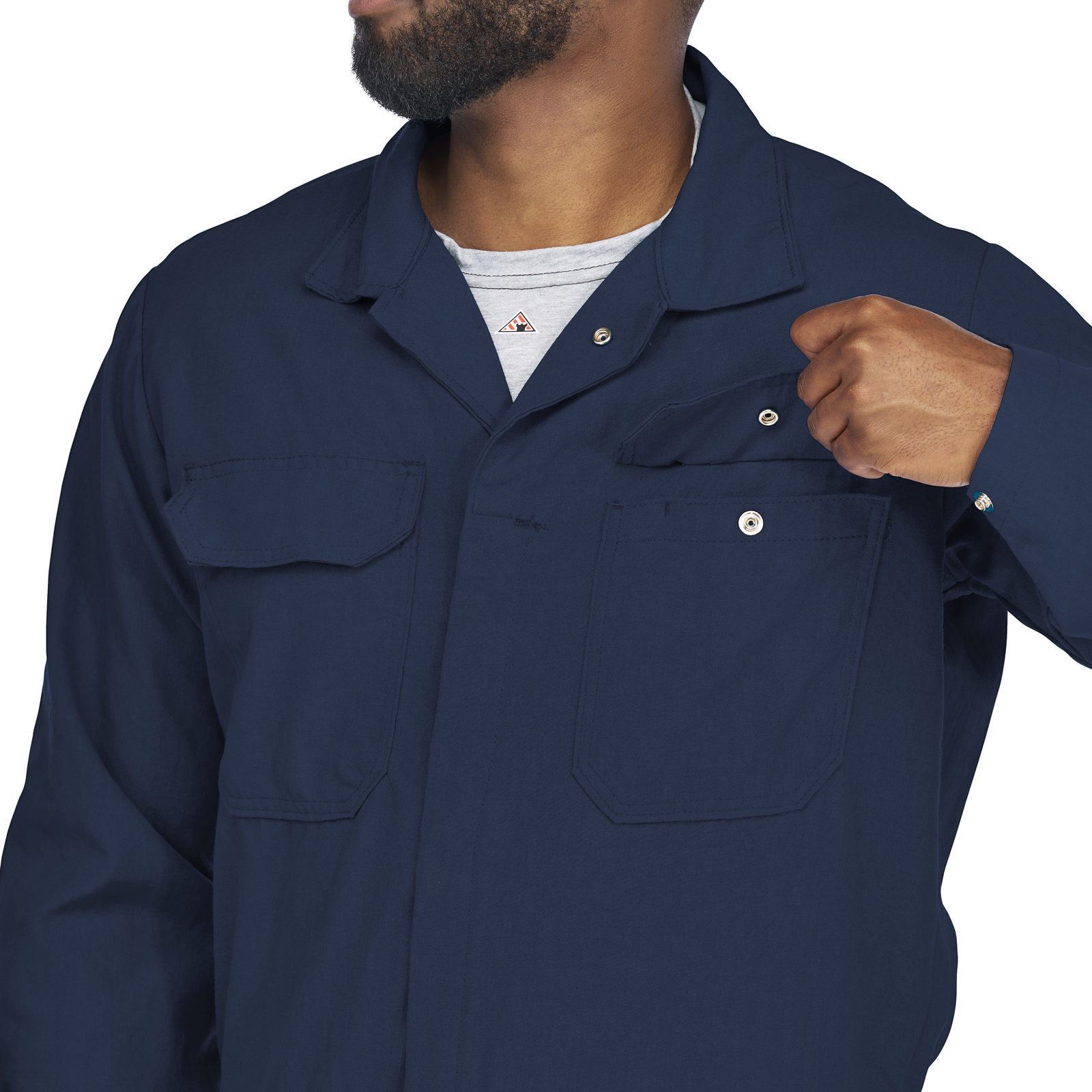 Bulwark Mens Midweight Nomex FR Premium Coverall - Navy - CNB6NV-