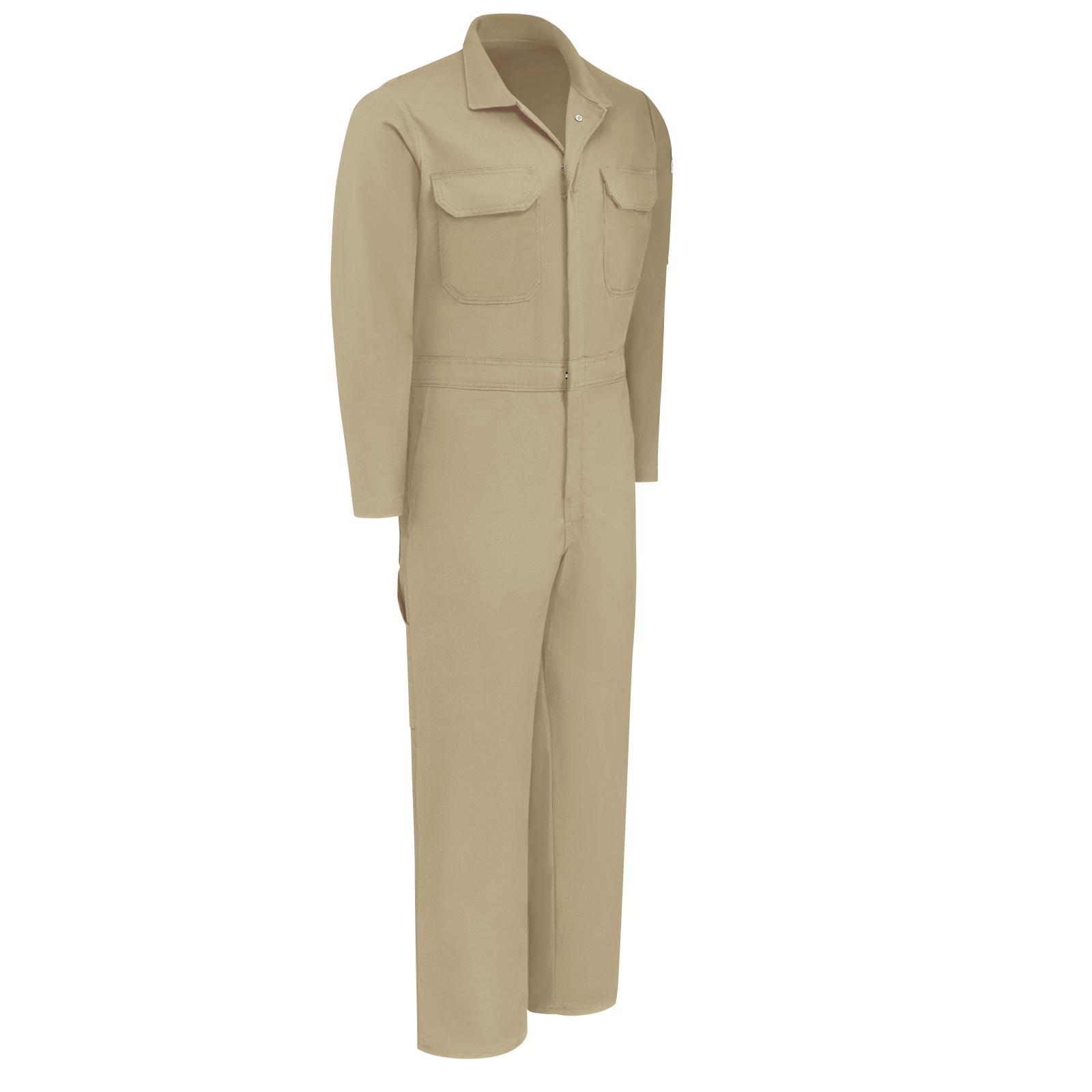 Bulwark Mens Premium 7 oz. 88/12 Lightweight FR Coverall - Khaki - CLB2KH-