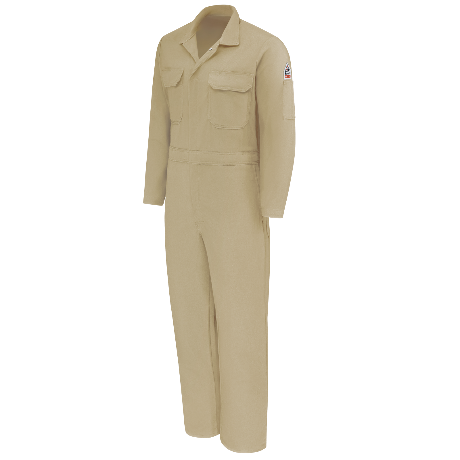 Bulwark Mens Premium 7 oz. 88/12 Lightweight FR Coverall - Khaki - CLB2KH-