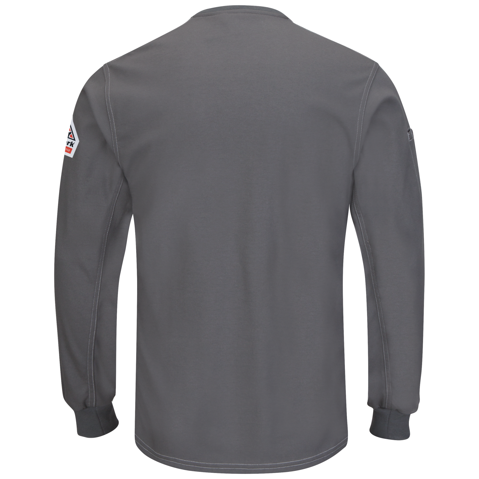 Bulwark Mens iQ Series Comfort Plus Knit FR Henley - Charcoal - QT40CH-