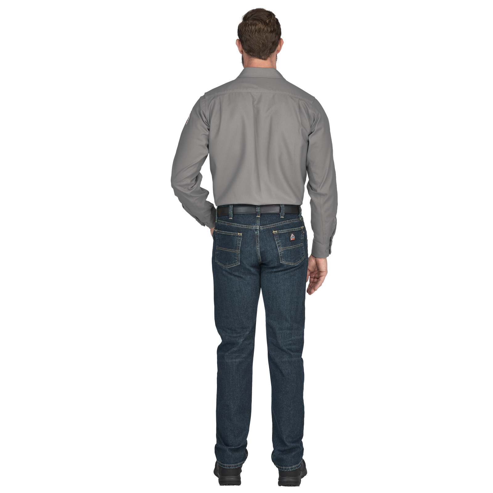 Bulwark Mens iQ Series Endurance Collection FR Work Shirt - Grey - QS40GY-
