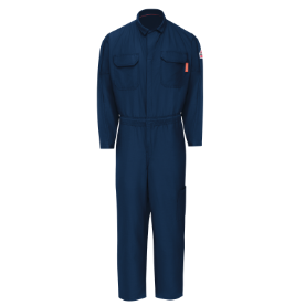 Bulwark Mens iQ Series Lightweight Mobility Coverall - Navy