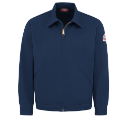 Bulwark Mens Midweight FR Zip-In Jacket - Navy winterwear,outerwear,fr,flame,fire,resistant,men,mens,boy,boys,jacket,coat,hoodie,sweatshirt,sweater,zipper,zip,front,dark,navy,midnight,indigo