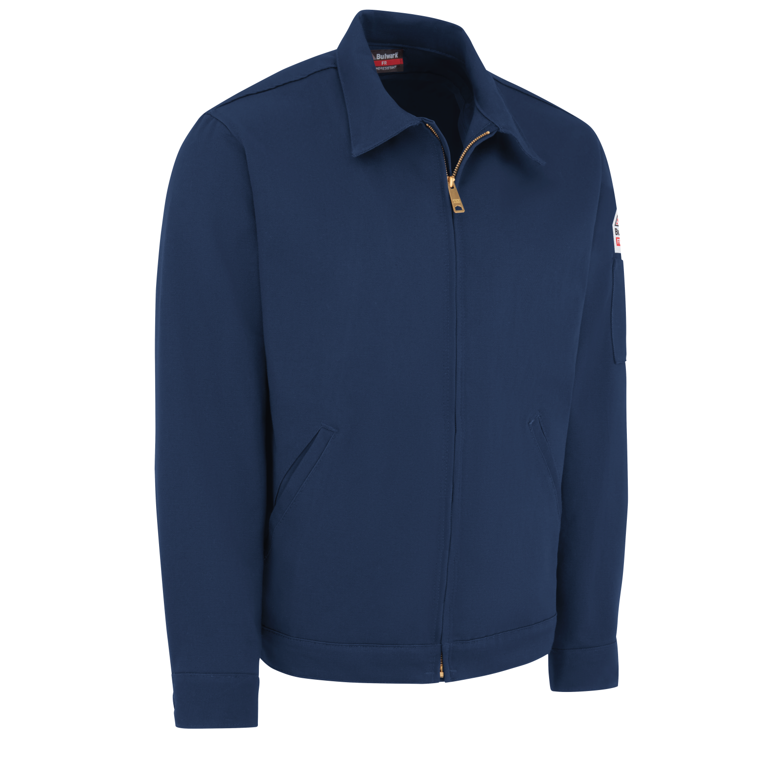 Bulwark Men's Midweight FR Zip-In Jacket - Navy - JEL2NV-