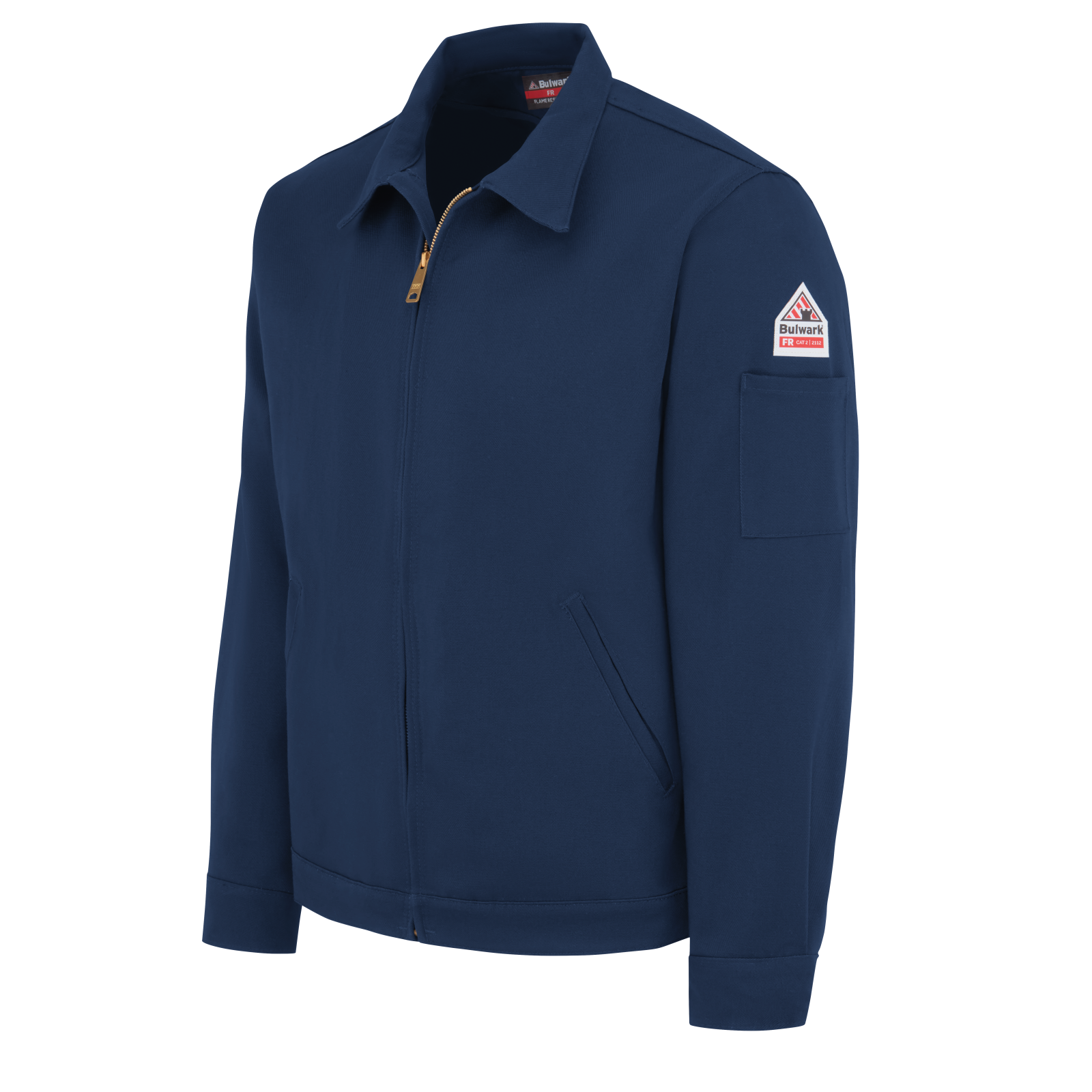 Bulwark Men's Midweight FR Zip-In Jacket - Navy - JEL2NV-