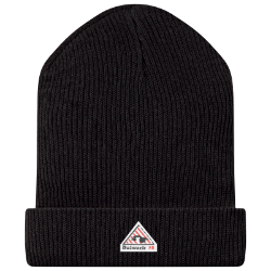 Bulwark Modacrylic FR Knit Cap - Black unisex,FR,fire,resistant,men,mens,mens,boy,boys,women,womens,womens,girl,girls,lady,ladies,hat,cap,beanie,beany,knit,cold,weather,black,dark
