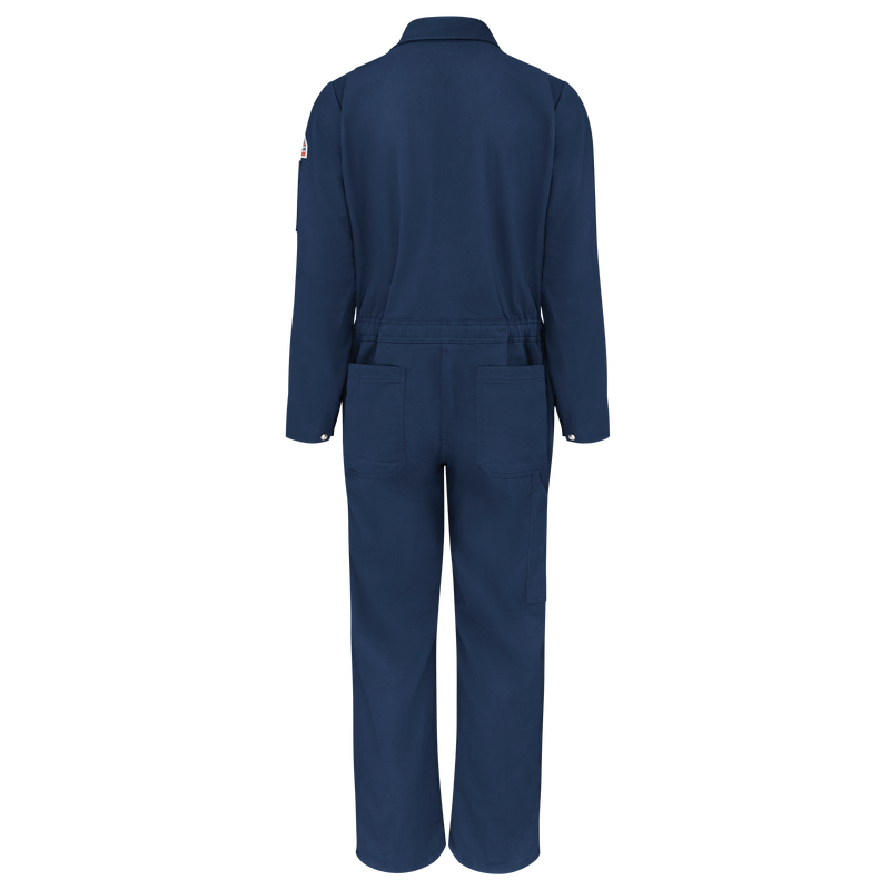 Bulwark Womens Premium 7 oz. 88/12 Lightweight FR Coverall - Navy - CLB3NVNV