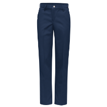 Bulwark Womens 9 oz. Ultrasoft Midweight Excel FR Work Pant - Navy FR,fire,flame,resistant,retardant,women,womens,girl,girls,lady,ladies,pant,pants,uniform,work,dark,navy,blue,midnight