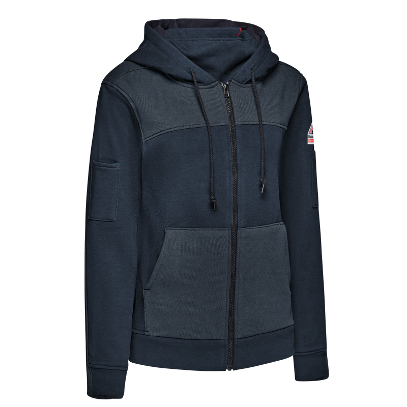 Bulwark Women's FR Full Zip Hoodie with Face Mask - Navy - SMM7NV-