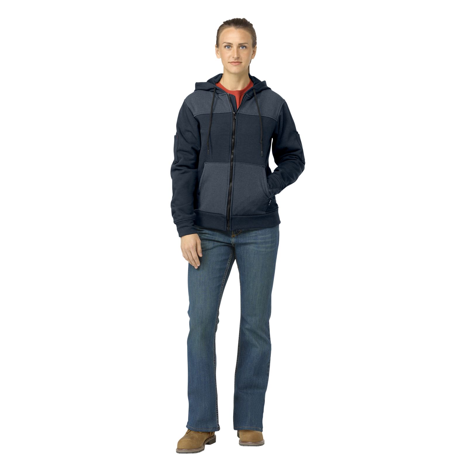 Bulwark Women's FR Full Zip Hoodie with Face Mask - Navy - SMM7NV-