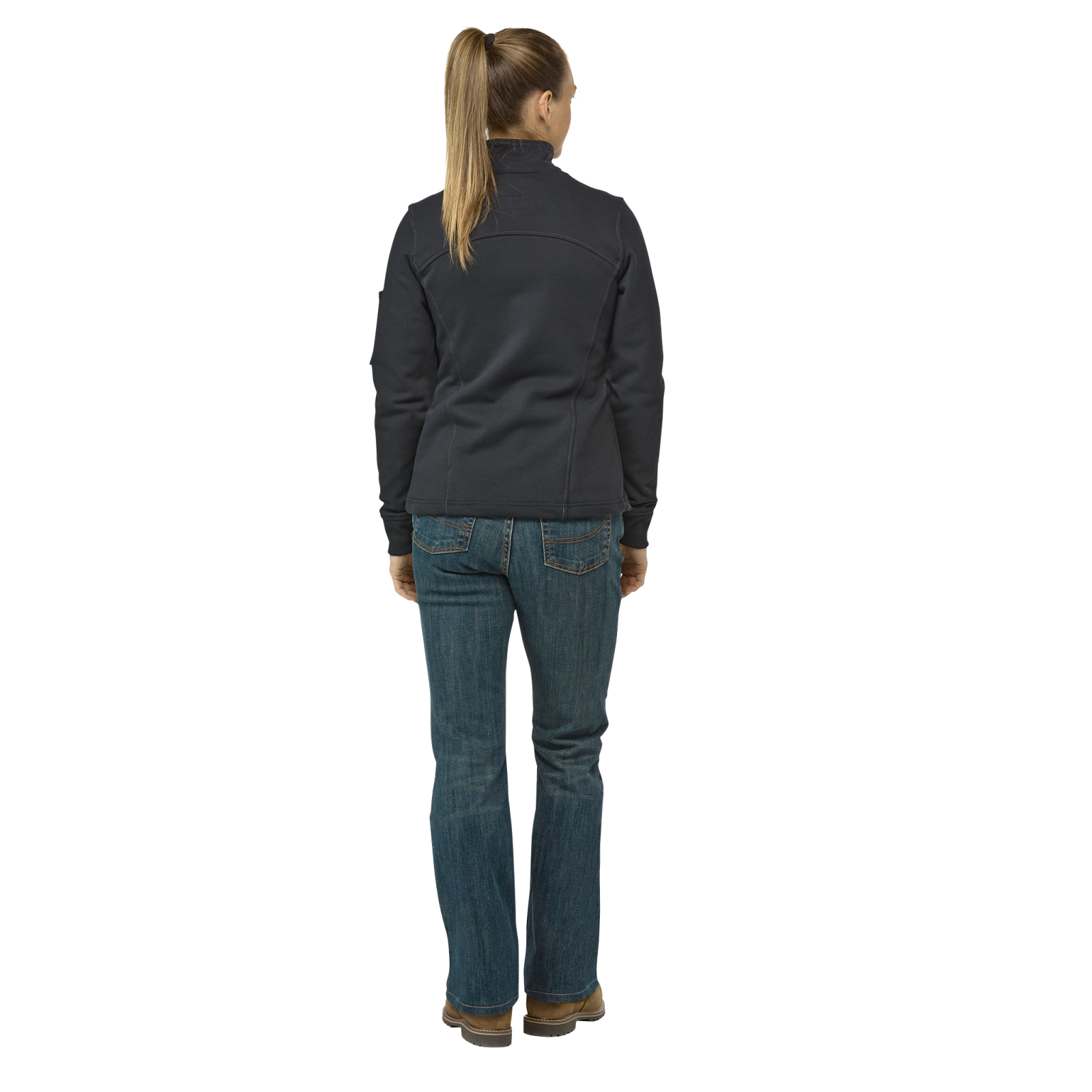 Bulwark Women's Fleece FR Zip-Up Jacket - Black - SEZ3BK-