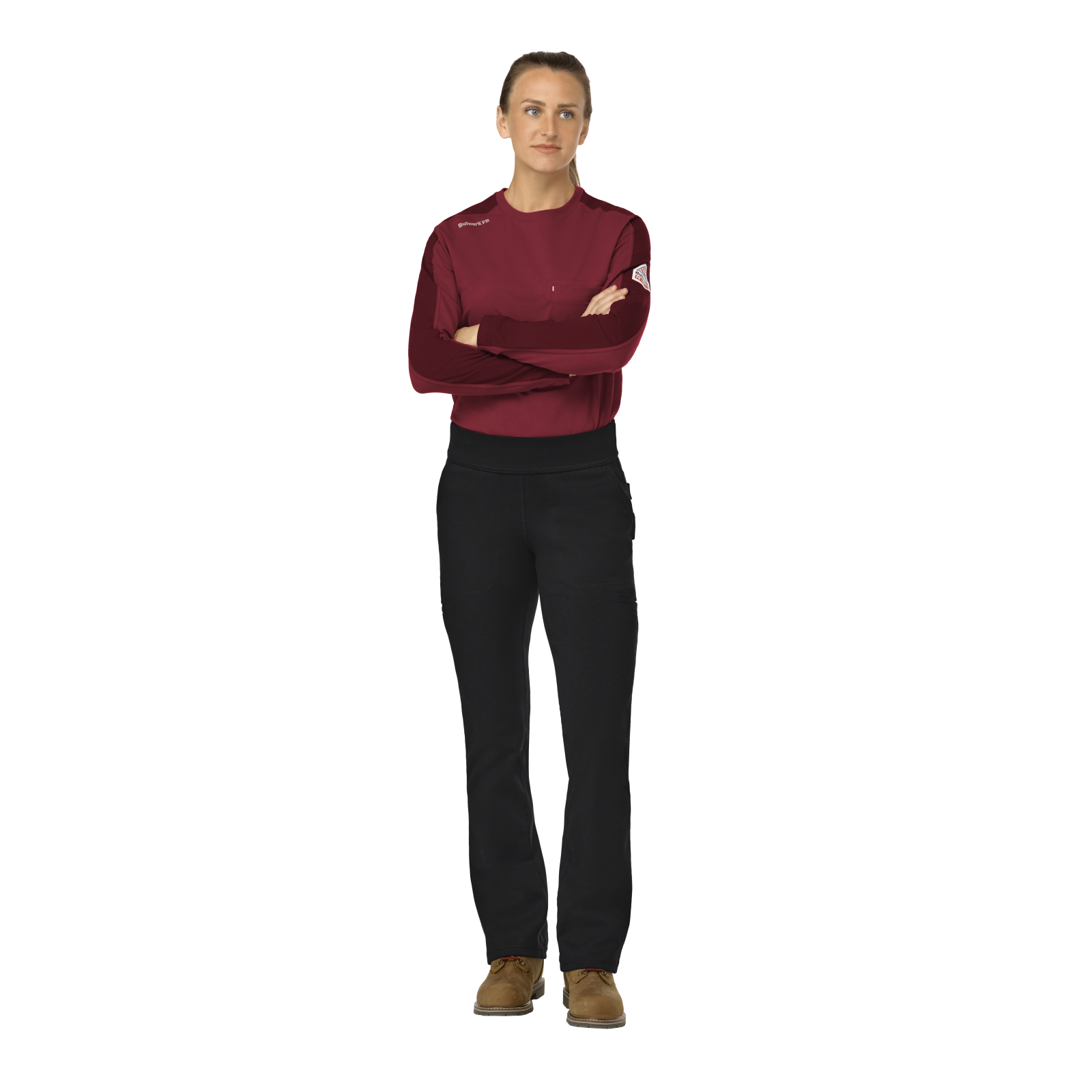 Bulwark Women's Flex Knit Pant - Black - PSK1BK-
