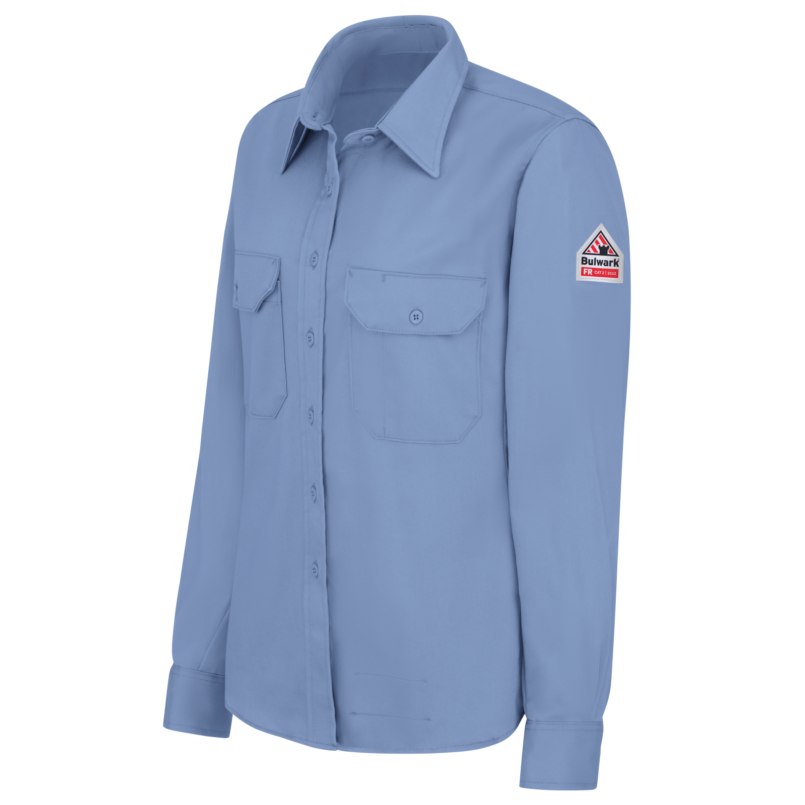 Bulwark Women's Midweight FR Dress Uniform Shirt - Light Blue - SLU3LBLB