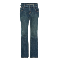 Bulwark Womens Curvy Fit Jeans with Stretch - Sanded Denim blue,jeans,denim,jean,women,ladies,fire,flame,resistant,retardant,FR,stretch,curvy,faded,womens