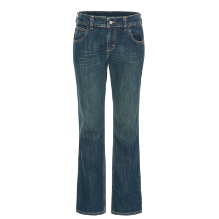 Bulwark Womens Curvy Fit Jeans with Stretch - Sanded Denim blue,jeans,denim,jean,women,ladies,fire,flame,resistant,retardant,FR,stretch,curvy,faded,womens