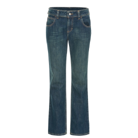 Bulwark Womens Curvy Fit Jeans with Stretch - Sanded Denim