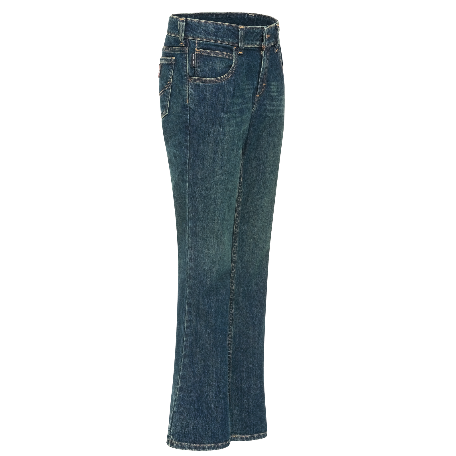 Bulwark Womens Curvy Fit Jeans with Stretch - Sanded Denim - PSJCSD-