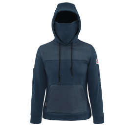 Bulwark Womens FR Fleece Hoodie - Navy - Info Only