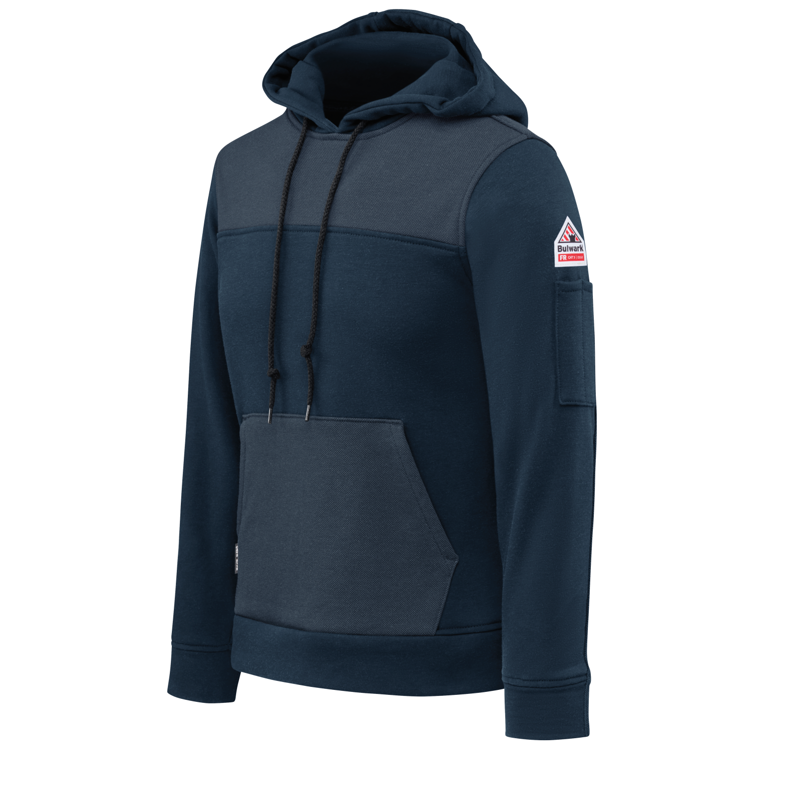 Bulwark Womens FR Fleece Hoodie - Navy - SMM5NV-