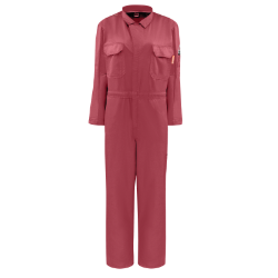 Bulwark Womens iQ Series Midweight Coverall - Red fr,flame,fire,resistant,retardant,women,womens,girl,girls,lady,ladies,blues,coverall,coveralls,overall,overalls,work,onesie,dark,red,crimson,scarlet
