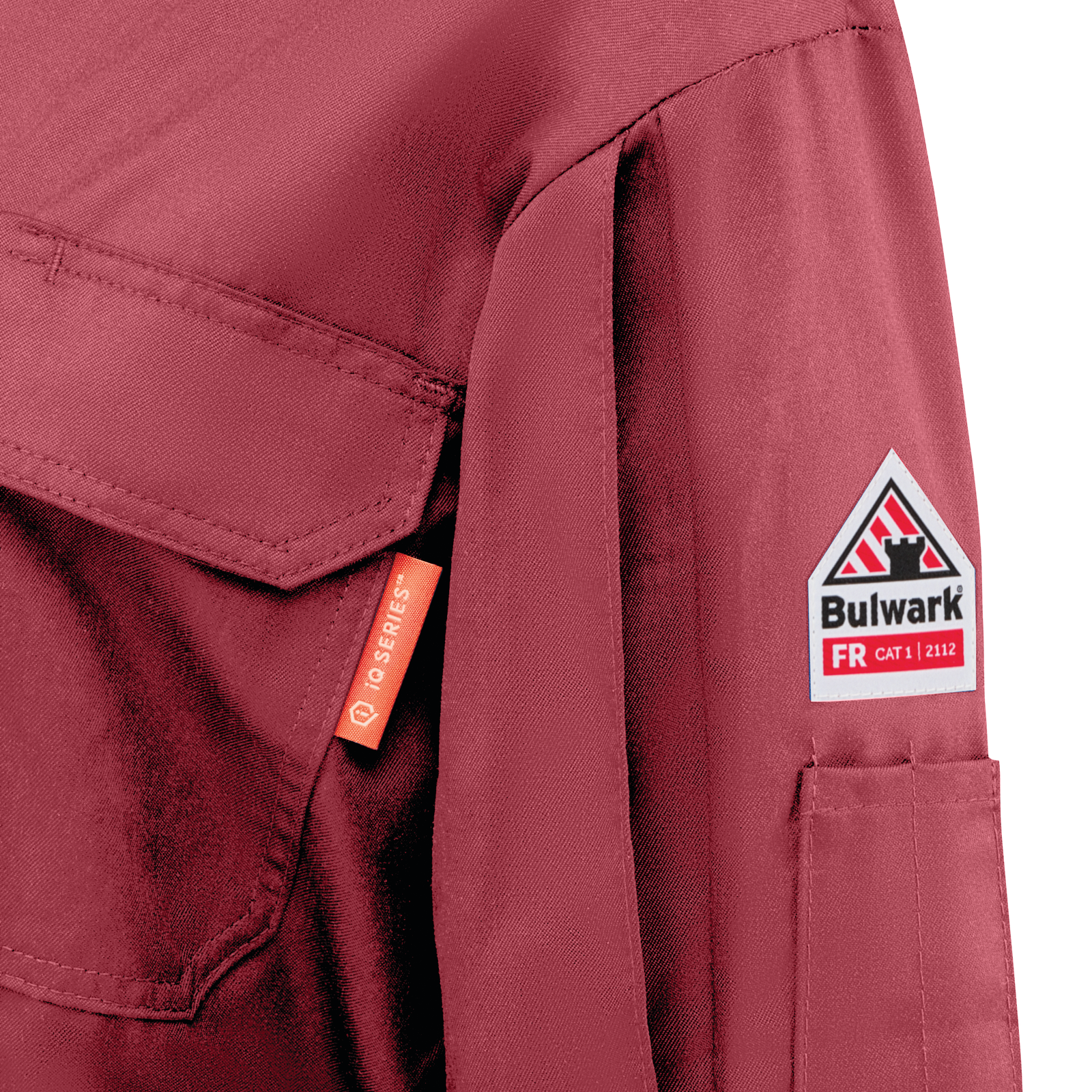 Bulwark Womens iQ Series Midweight Coverall - Red - QC23RD-