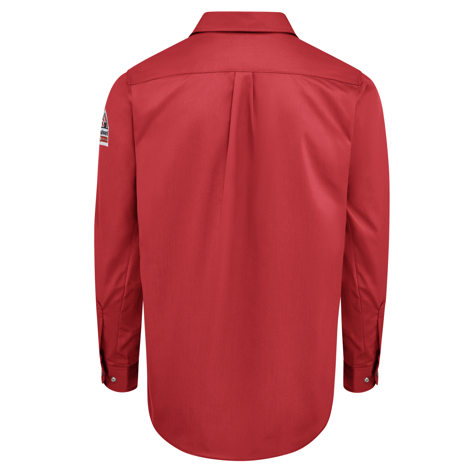 Bulwark Mens iQ Series Snap-Front Woven Shirt - Red - QS28RD-