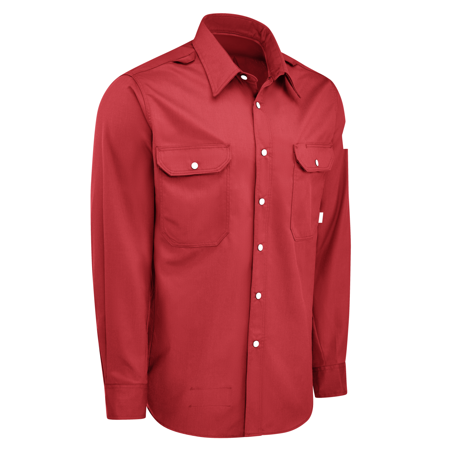 Bulwark Mens iQ Series Snap-Front Woven Shirt - Red - QS28RD-