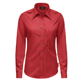 Bulwark Womens iQ Series Midweight Comfort Snap-Front Woven Shirt - Red