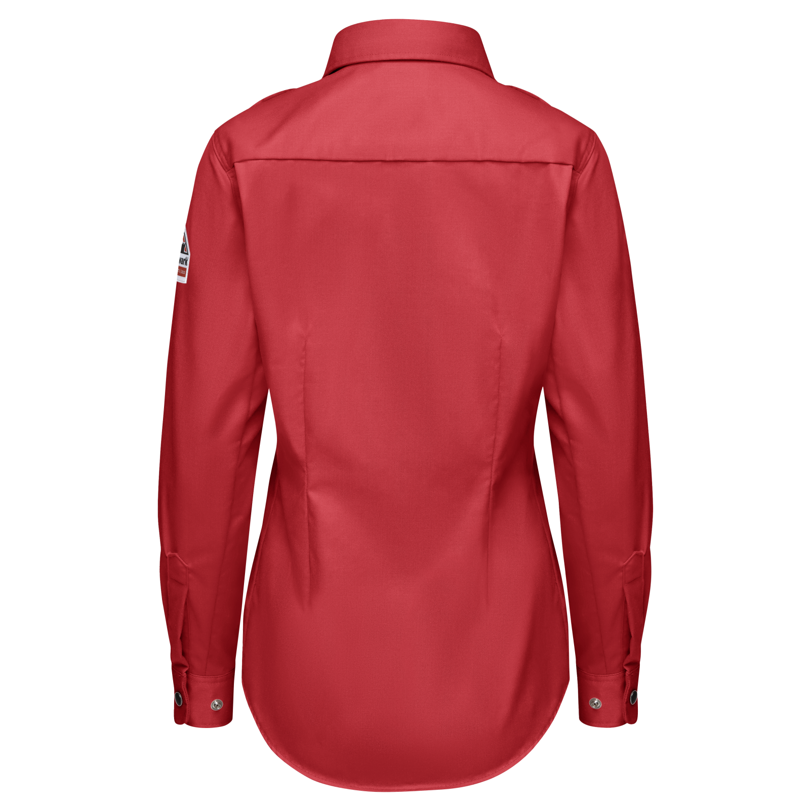 Bulwark Womens iQ Series Midweight Comfort Snap-Front Woven Shirt - Red - QS27RD-
