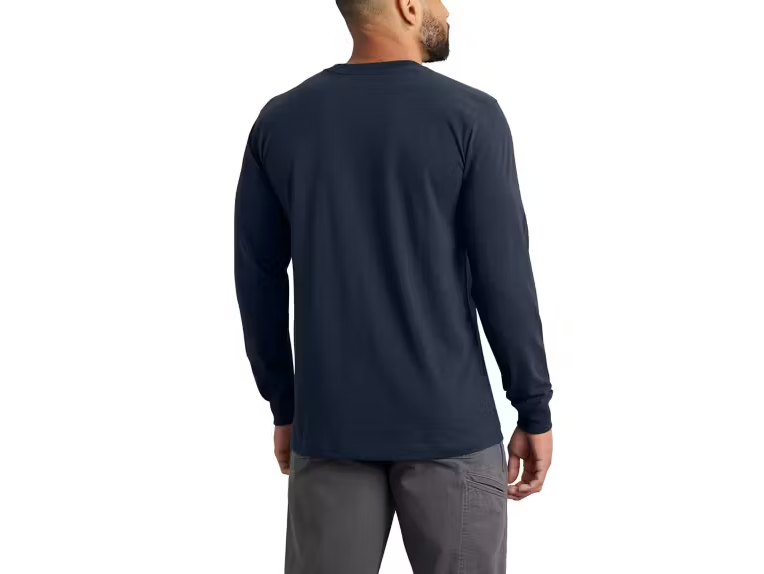Carhartt Men's 5 oz Relaxed Fit Lightweight Long-Sleeve T-Shirt - Navy Blue - 106921-I26-