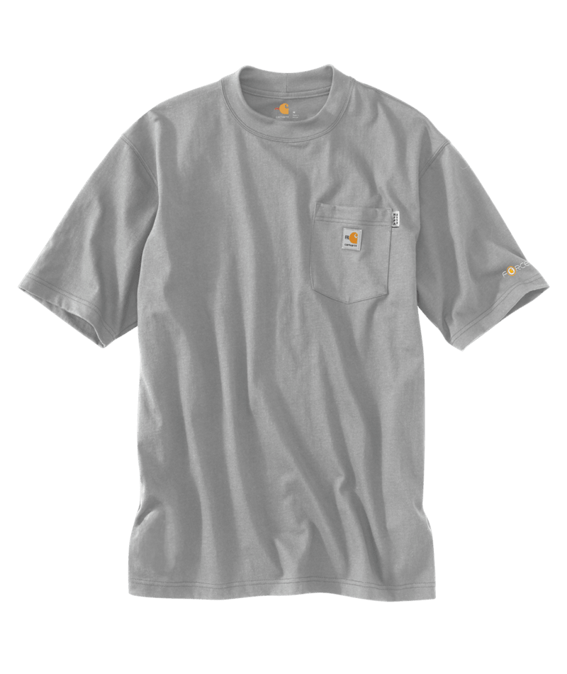 Carhartt Men's 6.75 oz FR Force Cotton Short-Sleeve T-Shirt - Light Grey - 100234-051-