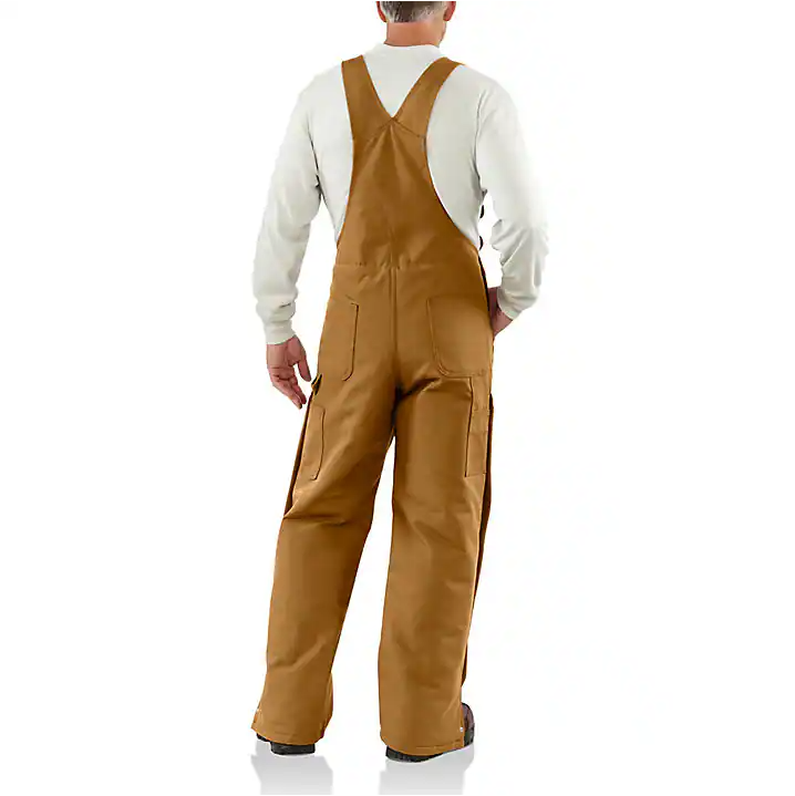 Carhartt Men's FR Duck Bib Overall/Quilt Lined Warmest Rating - Carhartt Brown - 101626-211-