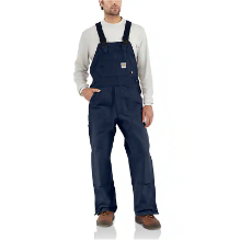 Carhartt Mens FR Duck Bib Overall/Unlined - Dark Navy men,mens,boy,boys,warm,cold,weather,bib,overall,dark,blue,navy,midnight