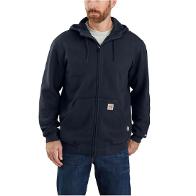 Carhartt Mens FR Force Loose Fit Midweight Hooded Zip Front Sweatshirt - Navy - Info Only