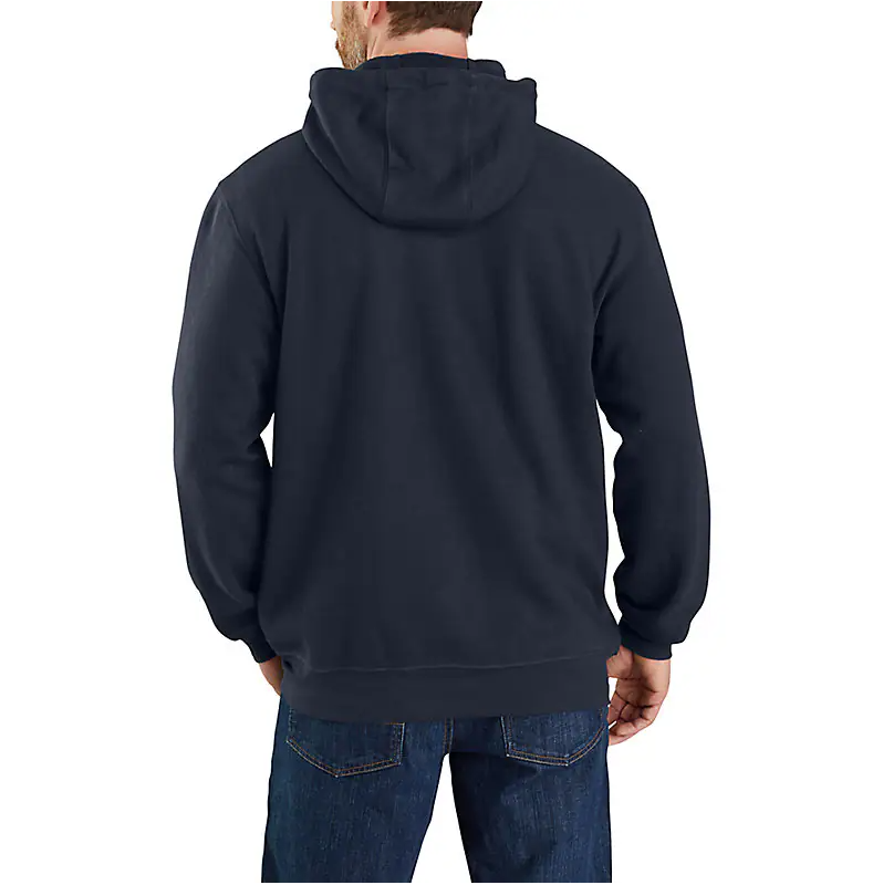 Carhartt Mens FR Force Loose Fit Midweight Hooded Zip Front Sweatshirt - Navy - Info Only - 104982-I26-INFO-