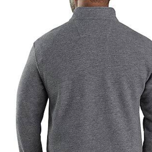 Carhartt Men's FR Force Loose Fit Midweight Mock Neck Sweatshirt - Black Heather - 105028-013-