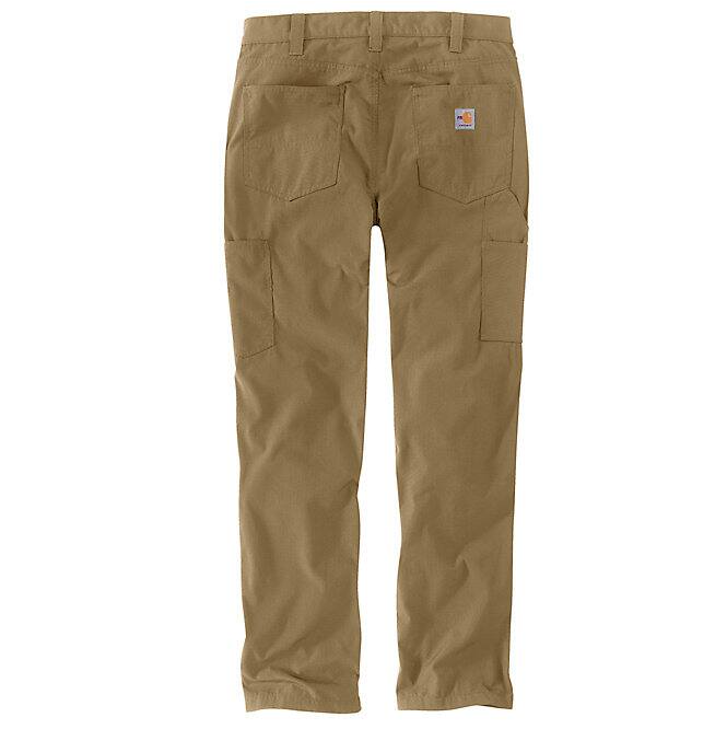 Carhartt Mens FR Force Relaxed Fit Ripstop Utility Work Pant - Klondike Khaki - 104785-A11-