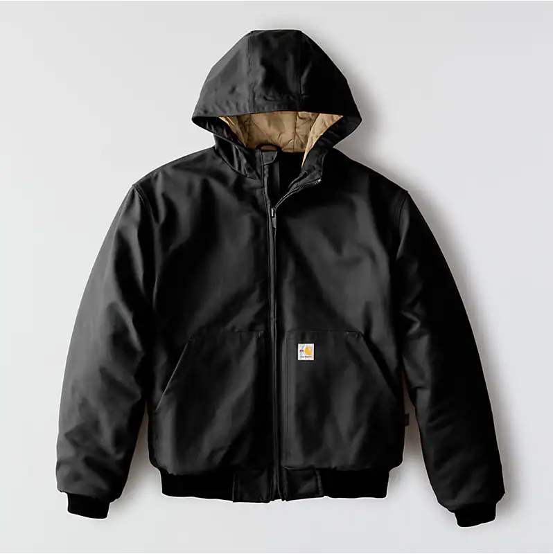 Carhartt Men's FR Loose Fit Duck Insulated Active Jacket - Black - 107076-BLK-
