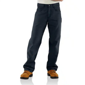 Carhartt Men's FR Midweight Canvas Pant-Loose Fit - Dark Navy