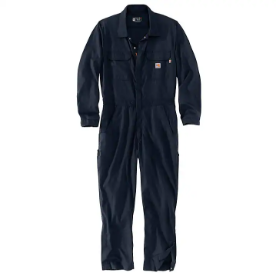 Carhartt Mens Flame-Resistant Force Loose Fit Lightweight Coverall - Navy